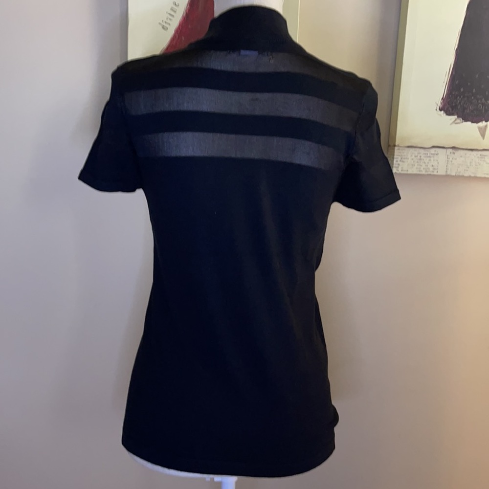 Vintage Carmen  Blouse Black -Q-33 - Picture 6 of 7